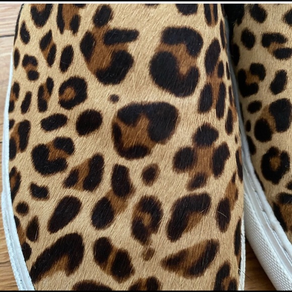 Gap Leopard Cheetah Slip on Sneakers Calf Hair - Picture 3 of 6